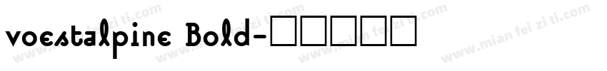 voestalpine Bold字体转换